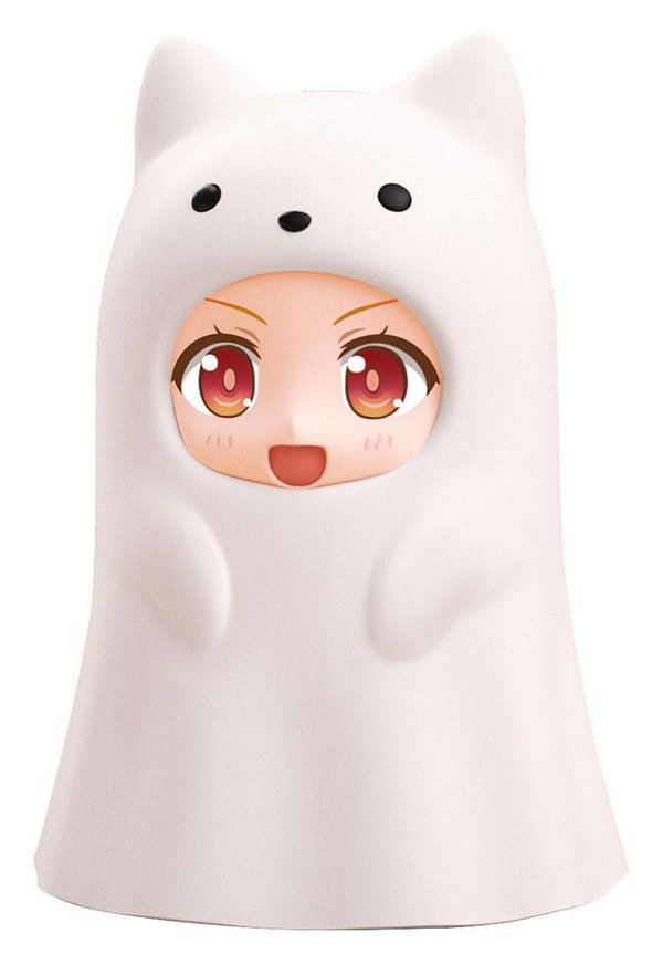 Nendoroid More Zubehör-Set für Nendoroid Actionfiguren Kigurumi Face Parts Case Ghost Cat White 10 c