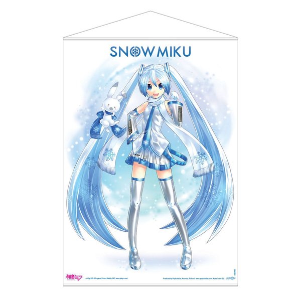 Hatsune Miku Wandrolle Snow Miku 50 x 70 cm