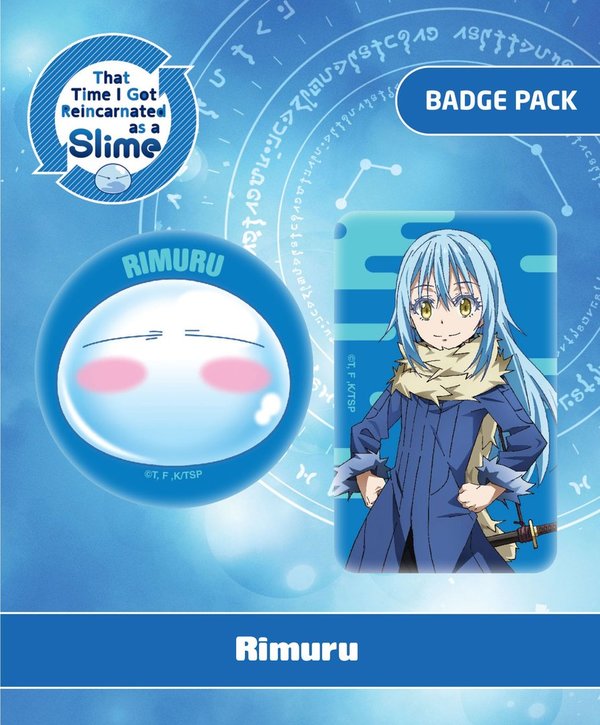 That Time I Got Reincarnated as a Slime Ansteck-Buttons Doppelpack Rimuru